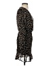 Row A 100% Polyester Animal Print Black Cocktail Dress Size S - photo 4