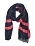 Chico's 100% Rayon Chevron-herringbone Color Block Multi Color Blue Scarf One size - photo 1