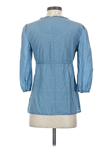 CALVIN KLEIN JEANS 3/4 Sleeve Button-Down Shirt (view 2)