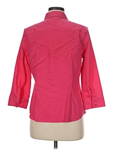 Jones New York Signature 3/4 Sleeve Button-Down Shirt (view 2)