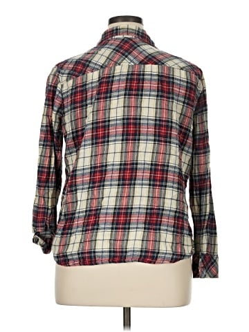 Faded Glory 3/4 Sleeve Button-Down Shirt (view 2)