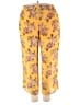 Torrid 100% Polyester Floral Yellow Casual Pants Size 2X Plus (2) - photo 1