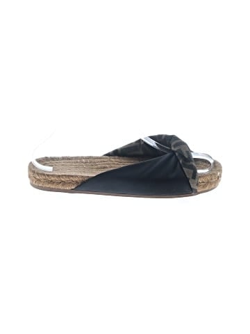 Fendi Satin FF Twist Espadrille Slide Sandal  (view 1)