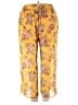 Torrid 100% Polyester Floral Yellow Casual Pants Size 2X Plus (2) - photo 2