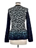 St. John Animal Print Blue Cardigan Size M - photo 2