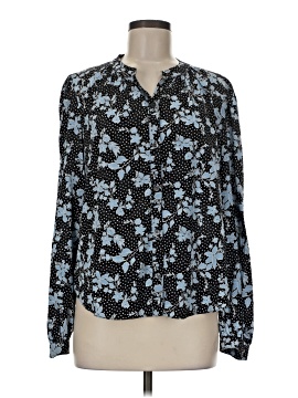 Veronica Beard Long Sleeve Silk Top
