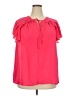 Max Studio Pink Short Sleeve Blouse Size 2X - photo 1