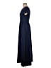 Unbranded 100% Polyester Solid Blue Casual Dress Size M - photo 5