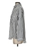 Everly Stripes Gray Long Sleeve Button-Down Shirt Size S - photo 5