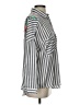 Everly Stripes Gray Long Sleeve Button-Down Shirt Size S - photo 4