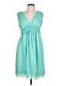 Max Studio Specialty Products 100% Polyester Teal Casual Dress Size L - photo 1