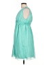 Max Studio Specialty Products 100% Polyester Teal Casual Dress Size L - photo 5
