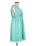 Max Studio Specialty Products 100% Polyester Teal Casual Dress Size L - photo 4
