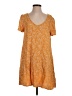 Hinge 100% Viscose Paisley Orange Casual Dress Size S - photo 1
