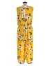 Luxology 100% Polyester Yellow Jumpsuit Size 12 - photo 2