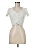 Zara Ivory Short Sleeve Top Size M - photo 1