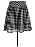 Gap Outlet 100% Polyester Checkered-gingham Gray Casual Skirt Size 2 - photo 1