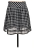 Gap Outlet 100% Polyester Checkered-gingham Gray Casual Skirt Size 2 - photo 2
