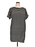 Caslon 100% Polyester Stripes Black Casual Dress Size XL - photo 1