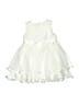 Rare Editions 100% Polyester Ivory White Dress 12-18 MO / 18 MO - photo 2