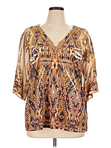 One World Short Sleeve Blouse (view 1)