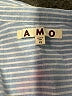 AMO Stripes Blue Long Sleeve Button-Down Shirt Size XS - photo 7