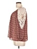 Soprano 100% Polyester Burgundy 3/4 Sleeve Blouse Size L - photo 5