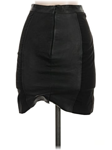Donna Mizani Faux Leather Skirt (view 2)