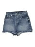 Express Blue Denim Shorts Size 2 - photo 1