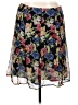 Notations 100% Polyester Floral Black Casual Skirt Size XL Petite - photo 1