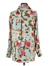 Zara Floral Teal Long Sleeve Blouse Size S - photo 2