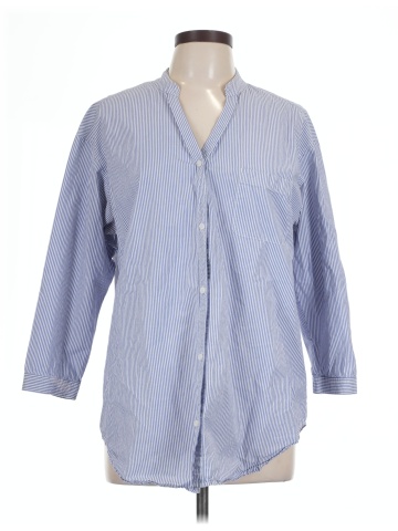 Trouve 3/4 Sleeve Button-Down Shirt (view 1)