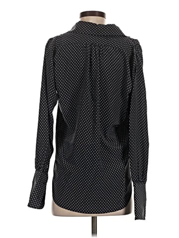 Nili Lotan Long Sleeve Silk Top (view 2)