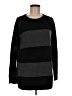 Theory 100% Cashmere Stripes Black Cashmere Pullover Sweater Size M - photo 1