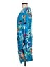 Chaps Print Blue Casual Dress Size 12 - photo 5