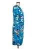 Chaps Print Blue Casual Dress Size 12 - photo 4