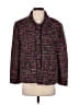 Talbots Tweed Burgundy Coat Size 14 - photo 1