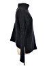 Andrea Jovine Tweed Black Turtleneck Sweater Size L - photo 4