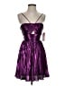City Studio Metallic Purple Cocktail Dress Size 0 - photo 1