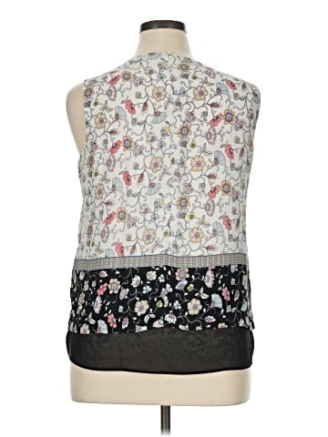 Rose + Olive Sleeveless Blouse (view 2)