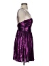 City Studio Metallic Purple Cocktail Dress Size 0 - photo 4