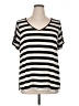 Naif Stripes Ivory Short Sleeve T-Shirt Size 1X - photo 1