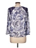 Harper Blue 3/4 Sleeve Blouse Size L - photo 2