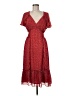 Max Studio 100% Polyester Hearts Red Casual Dress Size M - photo 1