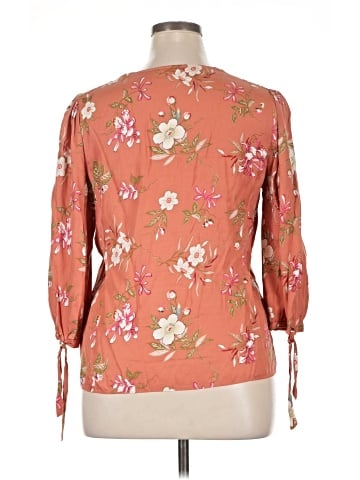 Rebecca Taylor 3/4 Sleeve Silk Top (view 2)