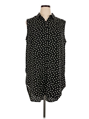 Express Sleeveless Button-Down Shirt (view 1)