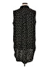 Express Polka Dots Black Sleeveless Button-Down Shirt Size XL - photo 2