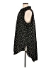 Express Polka Dots Black Sleeveless Button-Down Shirt Size XL - photo 5