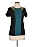 Jonathan Saunders for Target 100% Polyester Color Block Teal Short Sleeve T-Shirt Size L - photo 1