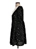 New Look 100% Polyester Stars Black Cocktail Dress Size 4 - photo 5